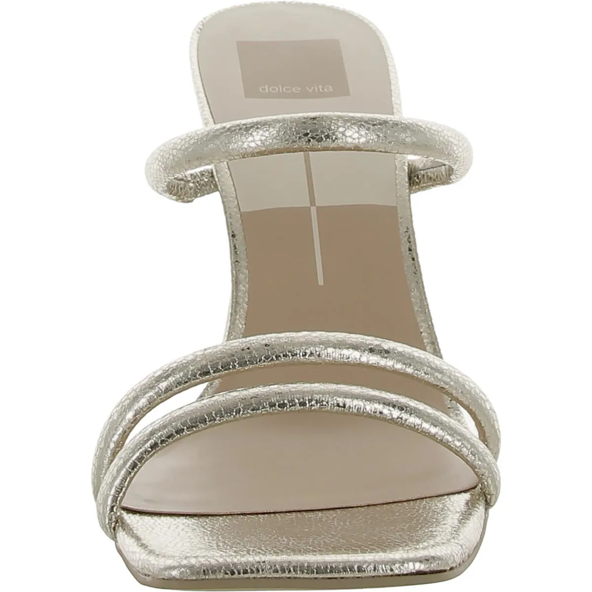 Fort Womens Faux Leather Embossed Heels
