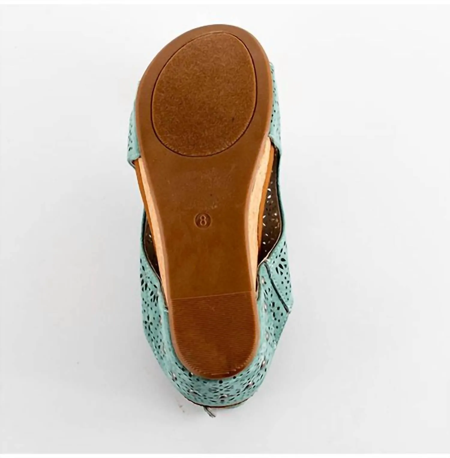 Freefly Wedge Sandals In Turquoise