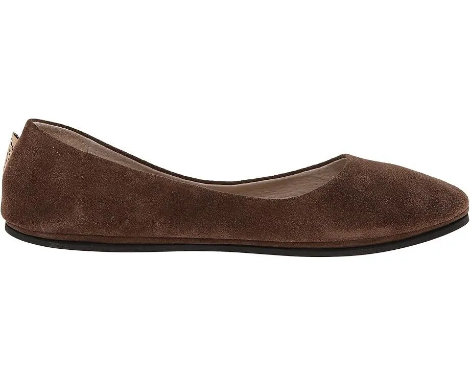 French Sole Sloop Flat Women's US 12 Chocolate Suede Slip-On Pump Shoes ZPO1825 (Brown,12)