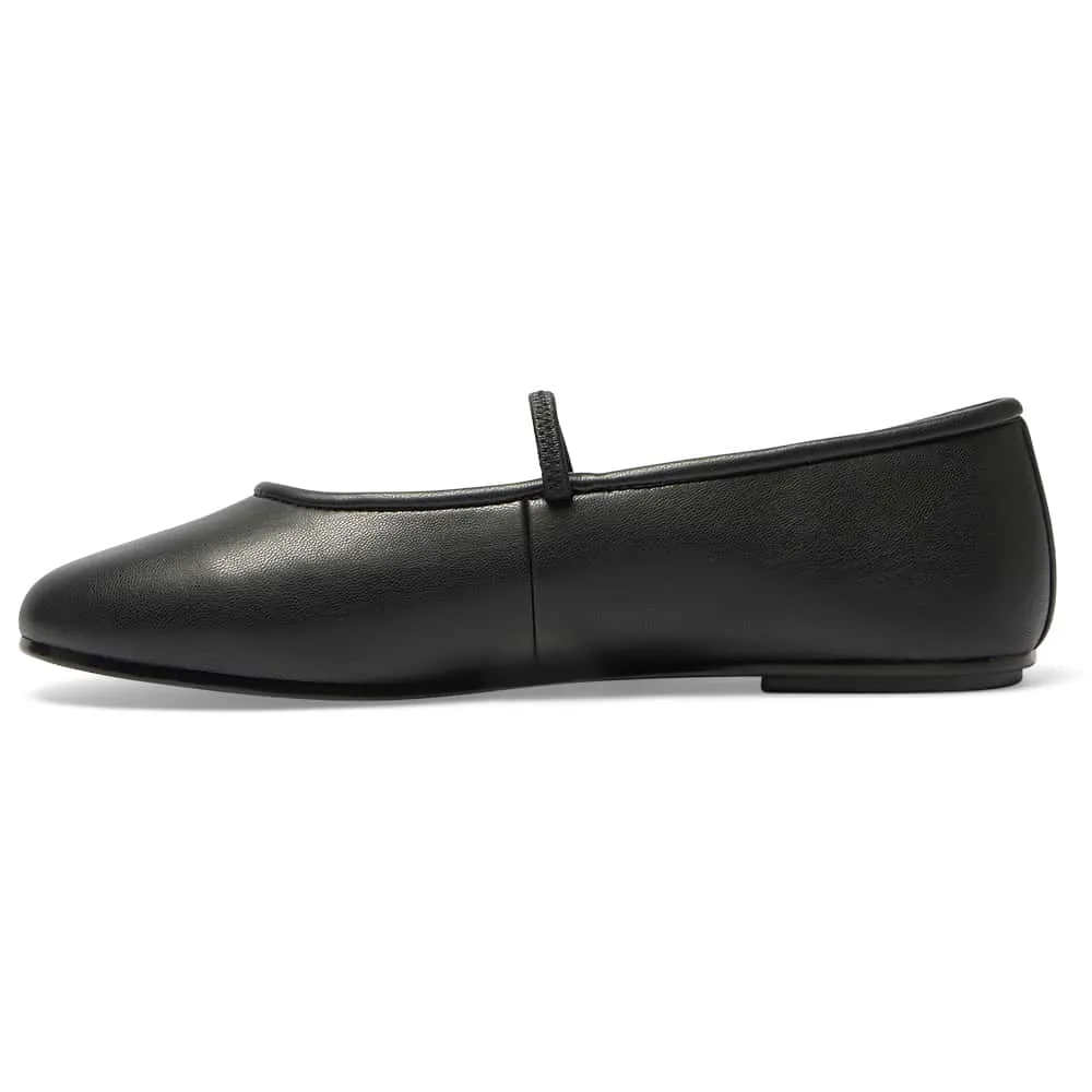 Frisco Flat in Black Smooth