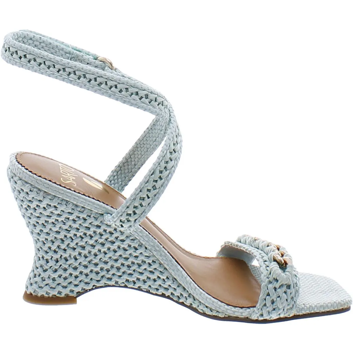 Frita Womens Open Toe Ankle Strap Wedge Sandals