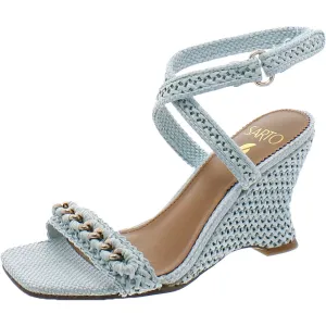 Frita Womens Open Toe Ankle Strap Wedge Sandals