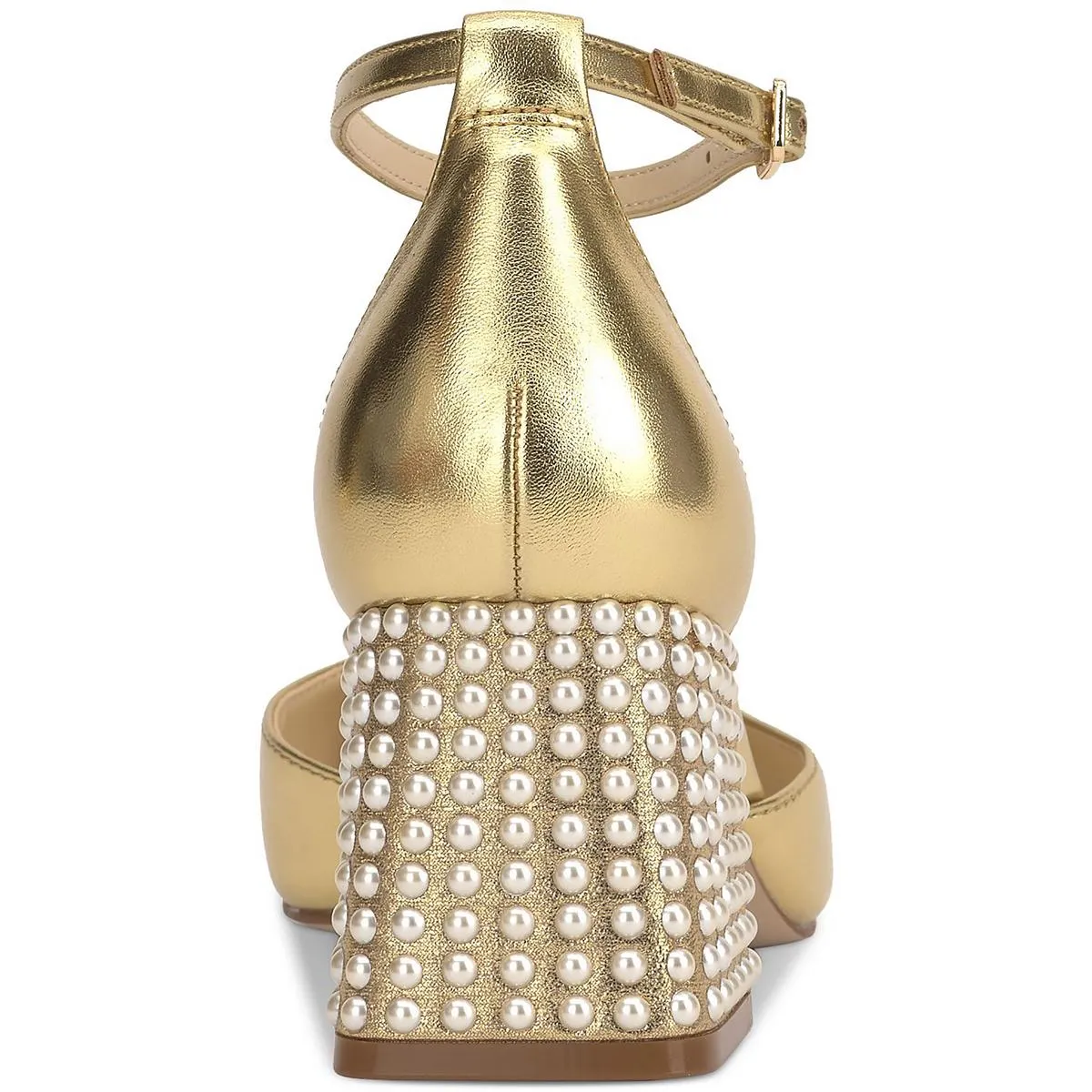 Fulian Womens Suede Embellished Ankle Strap