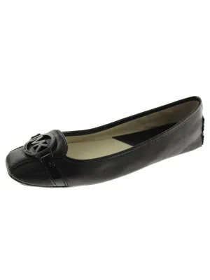 Fulton Womens Leather Slip On Ballet Flats