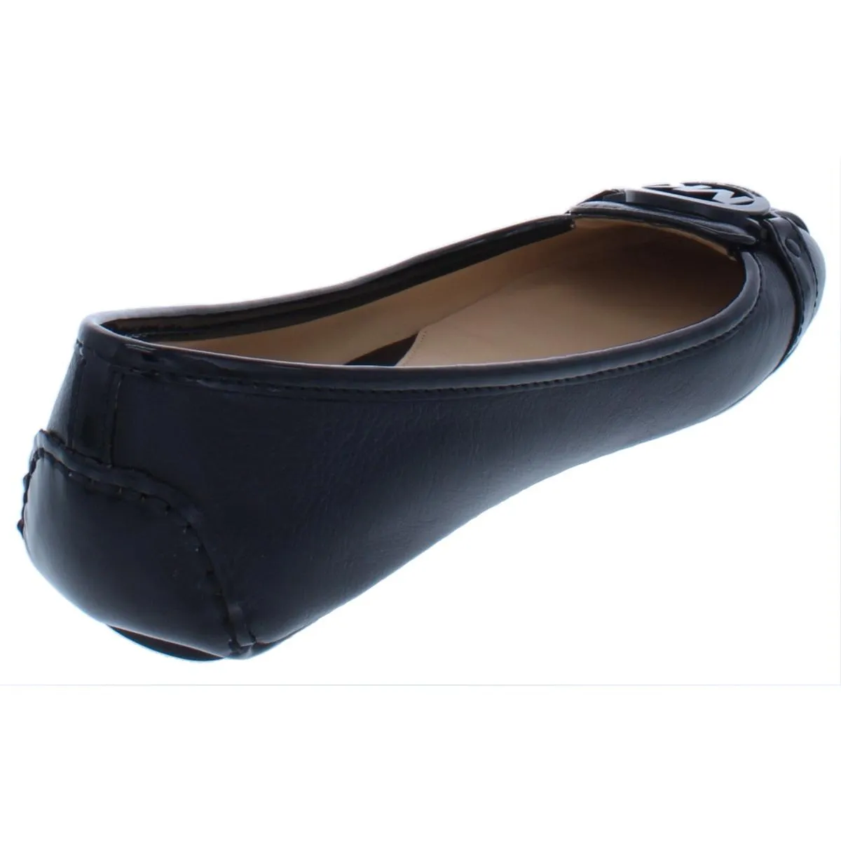 Fulton Womens Leather Slip On Ballet Flats