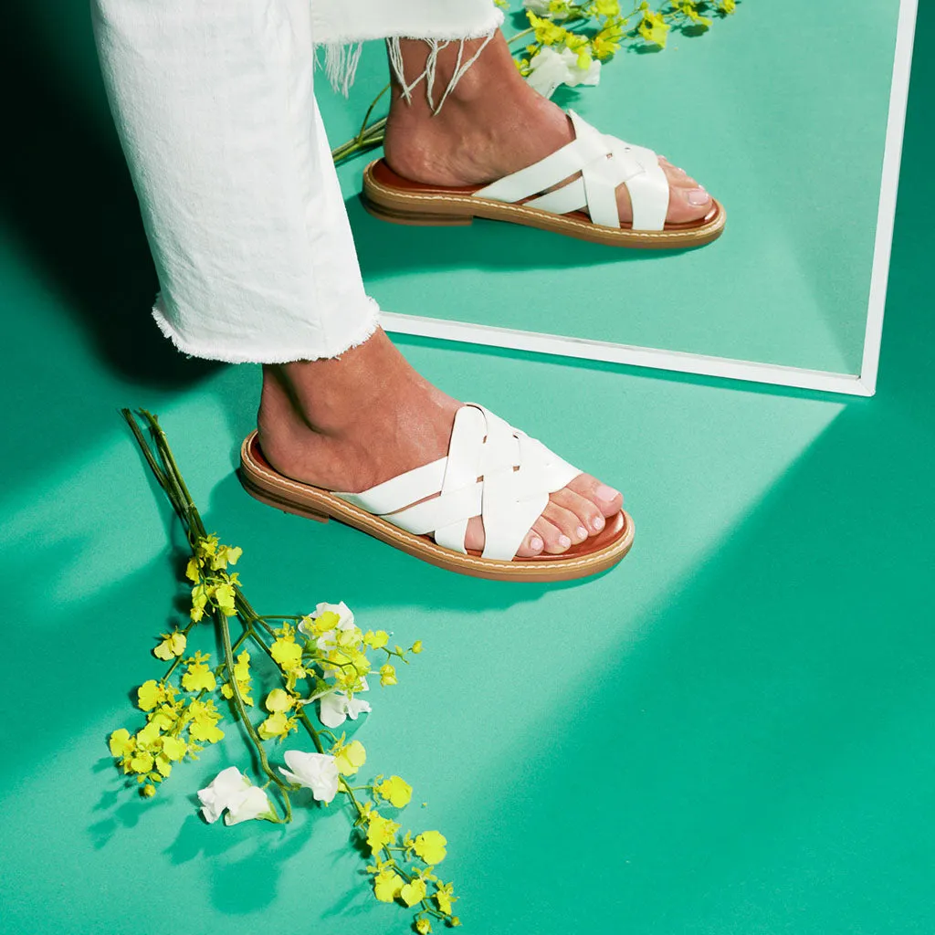 GARI STRAP SLIDE SANDALS