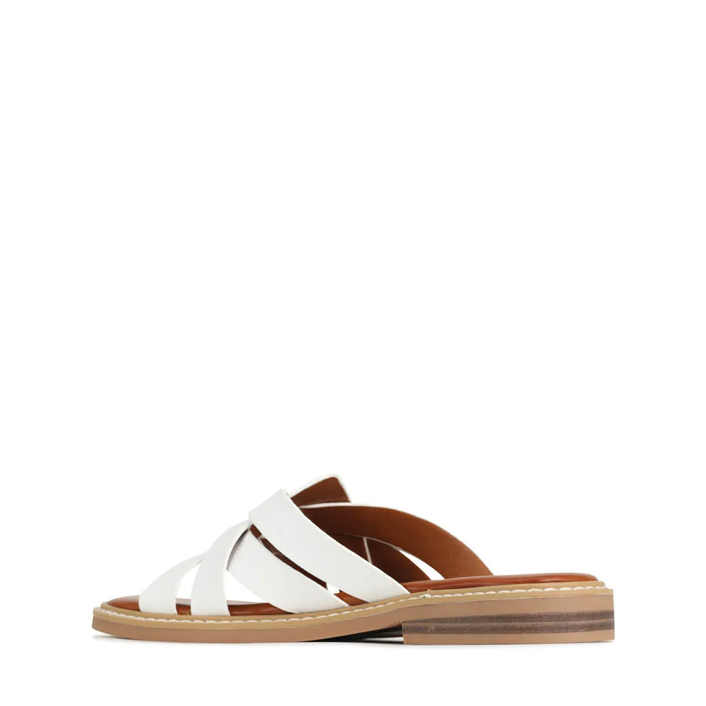 GARI STRAP SLIDE SANDALS