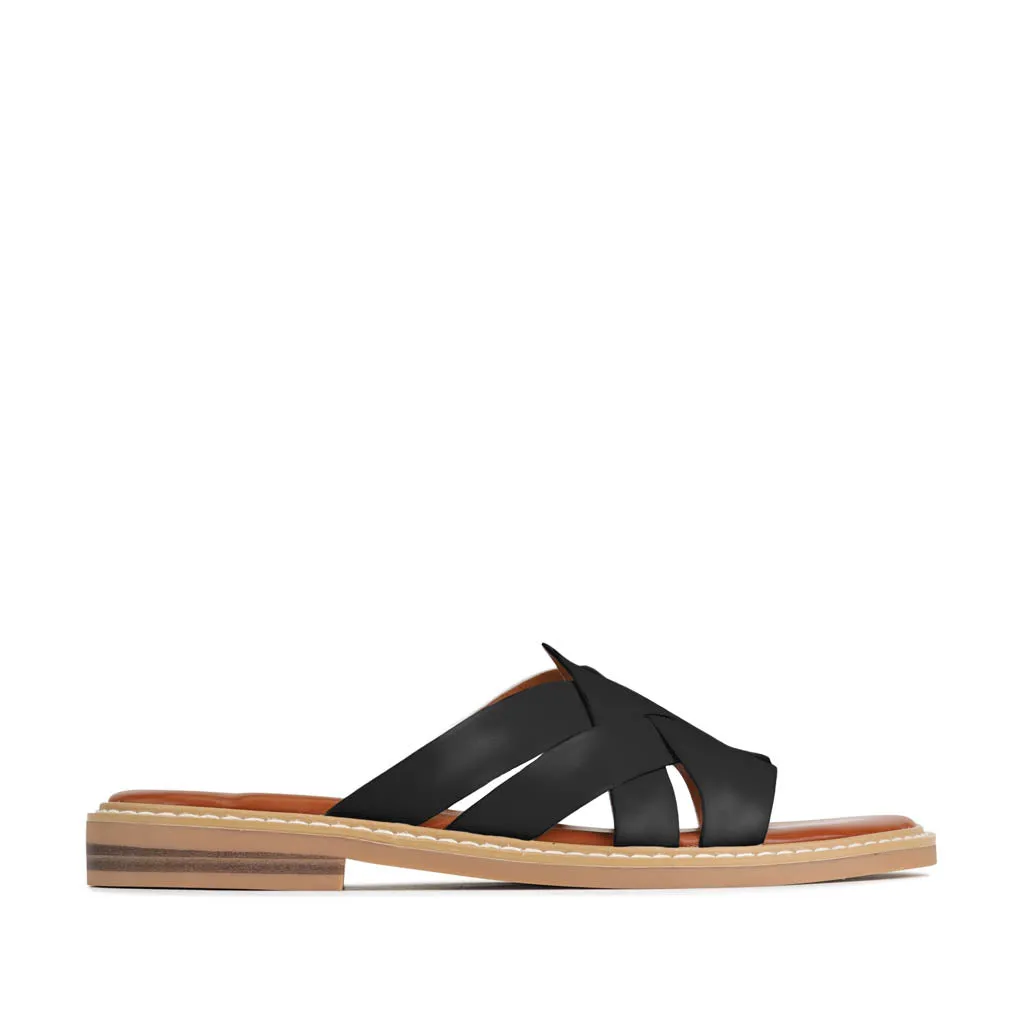 GARI STRAP SLIDE SANDALS