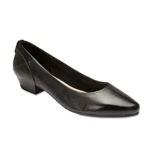 Gatto Heel in Black Leather