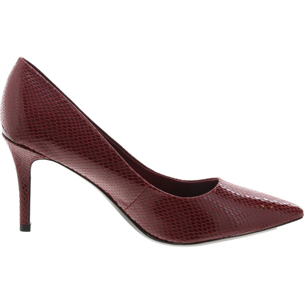 GAYLE3 Womens Cushioned Footbed Denim Pumps