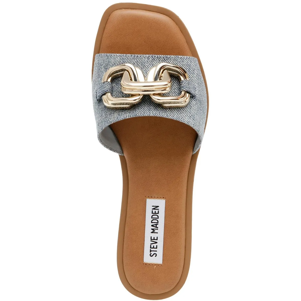 Gene Womens Slide Square Open Toe Slide Sandals