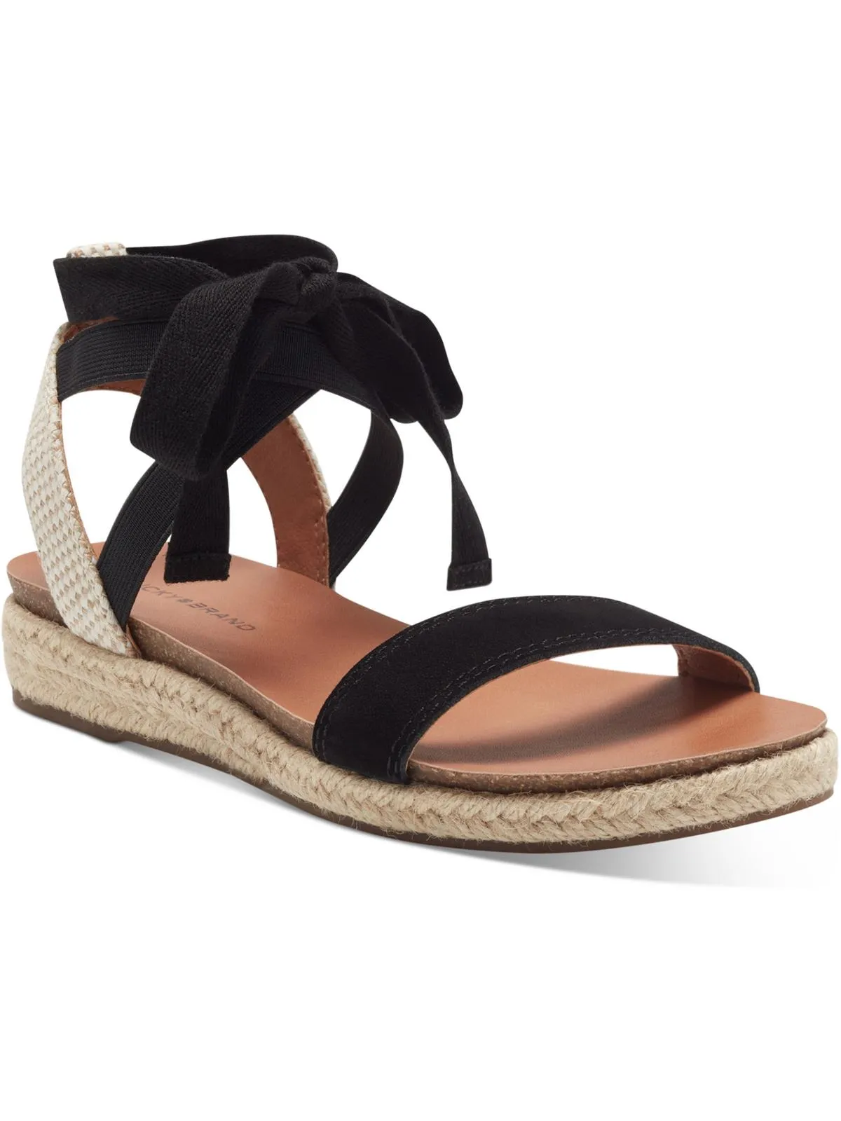 Gennay Womens flat Ankle Strap Espadrilles