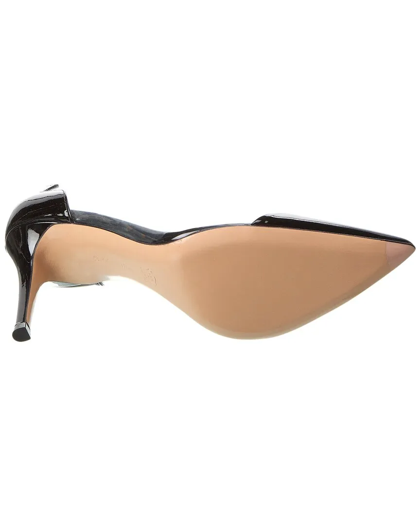 Gianvito Rossi Plexi 85 Patent & Vinyl Pump