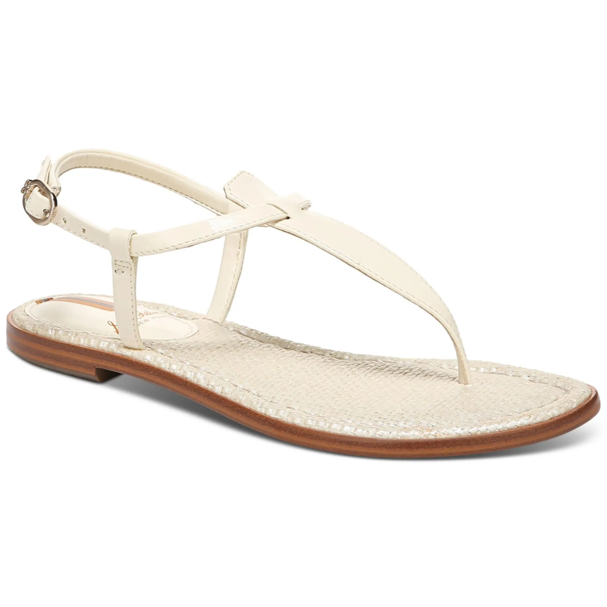 Gigi Womens Embossed Metallic Thong Sandals