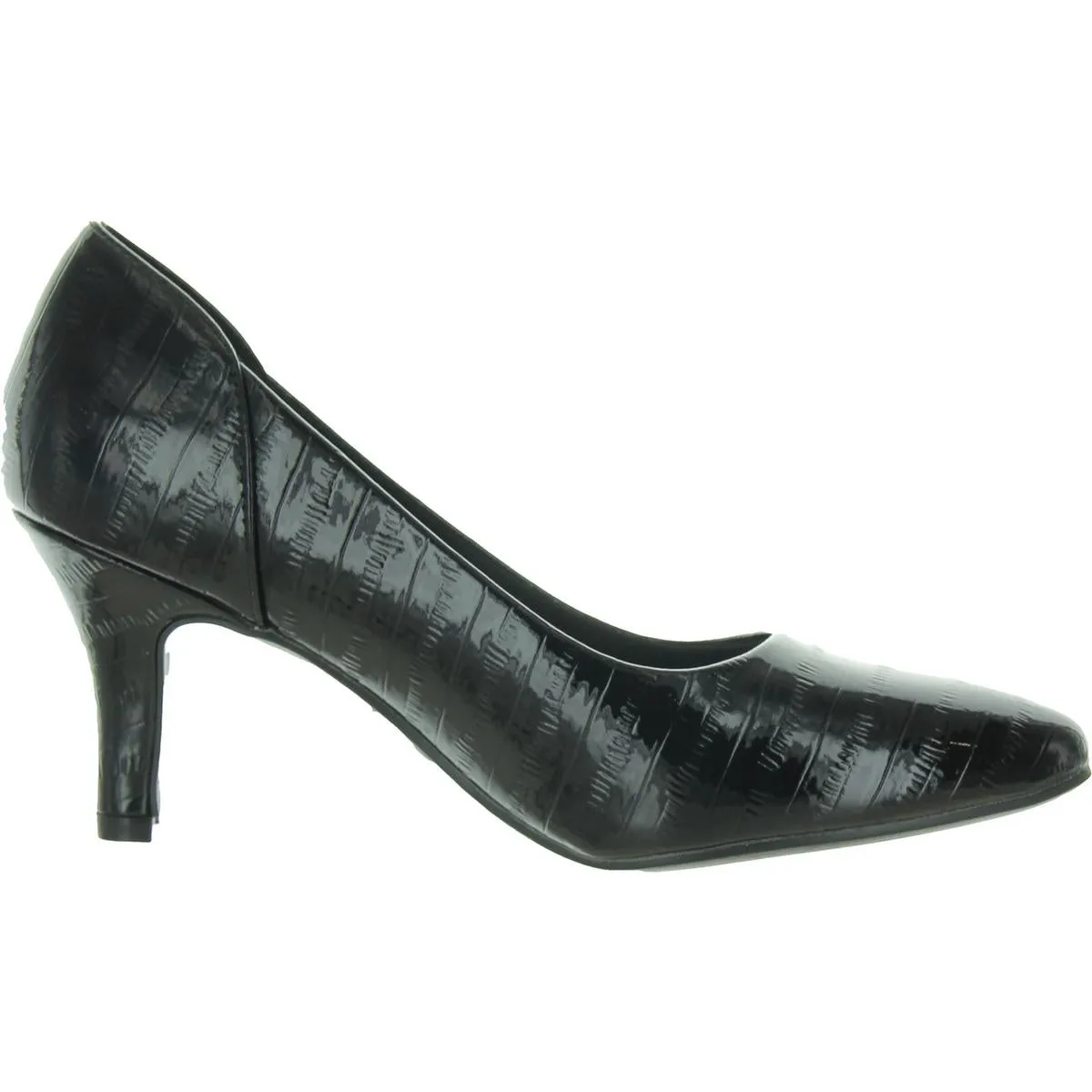 Gillian Womens Snake Print Slip-On Pumps
