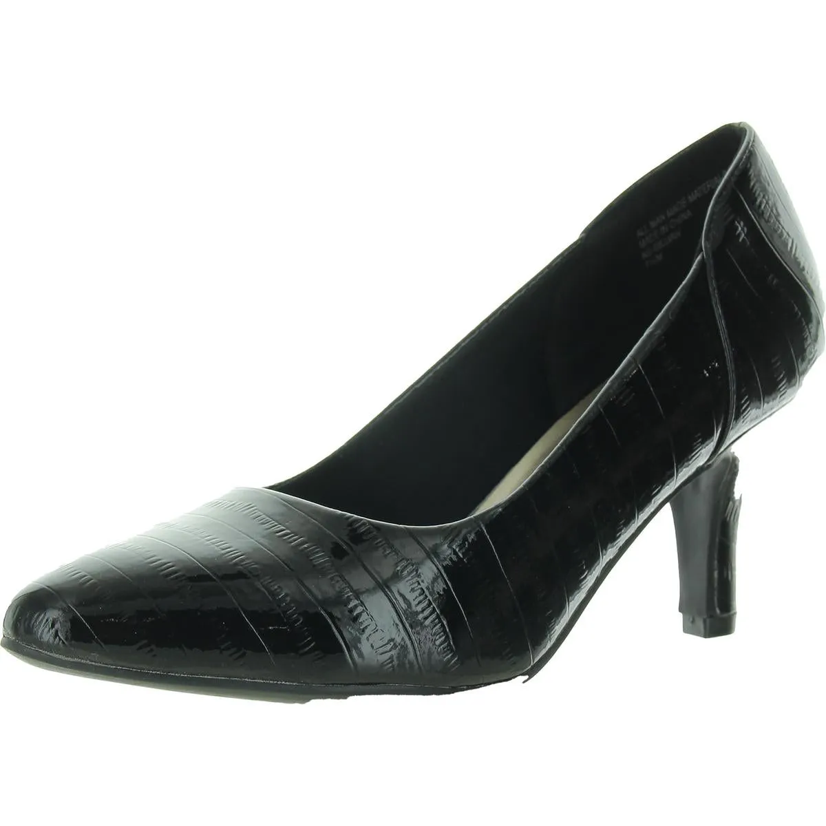 Gillian Womens Snake Print Slip-On Pumps