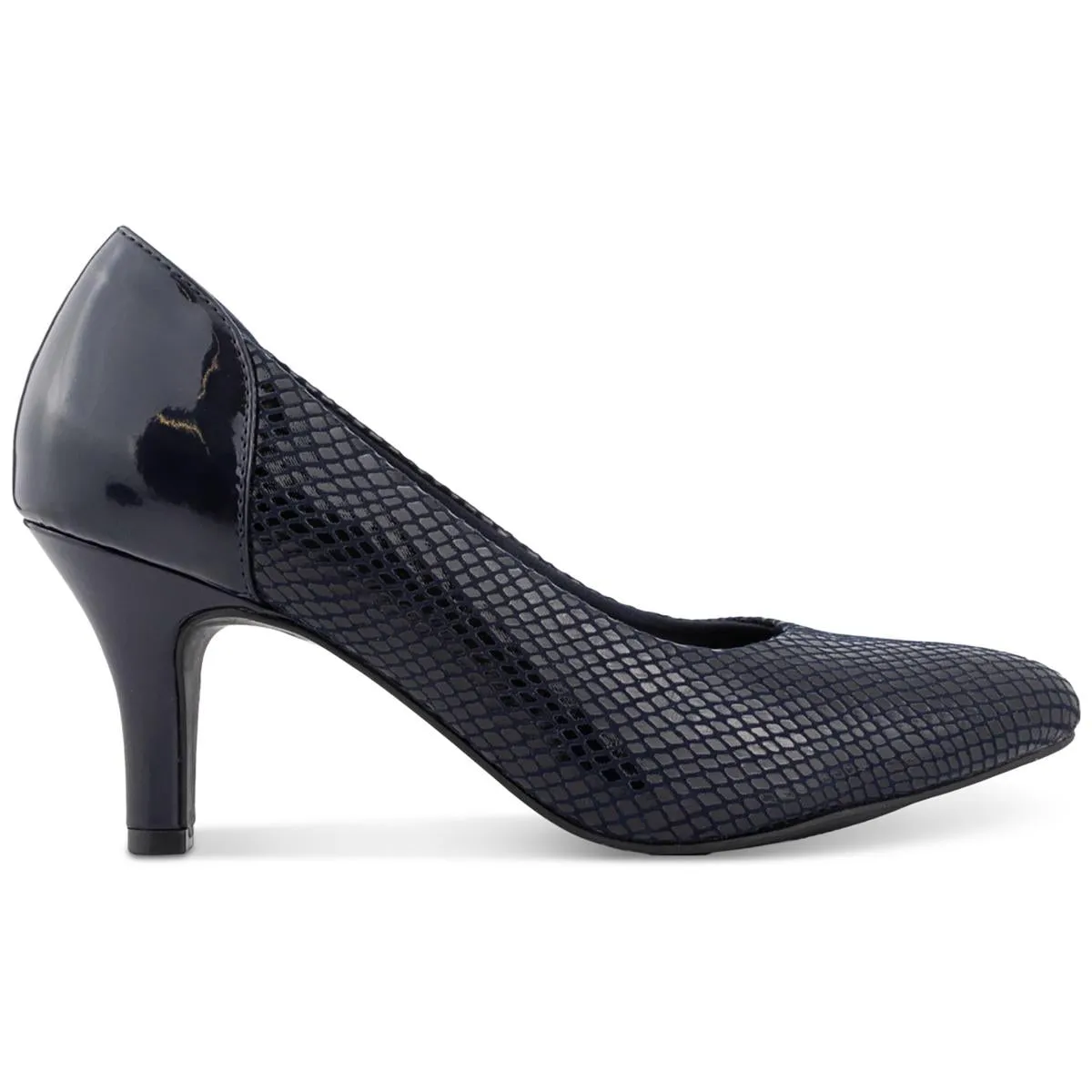 Gillian Womens Snake Print Slip-On Pumps