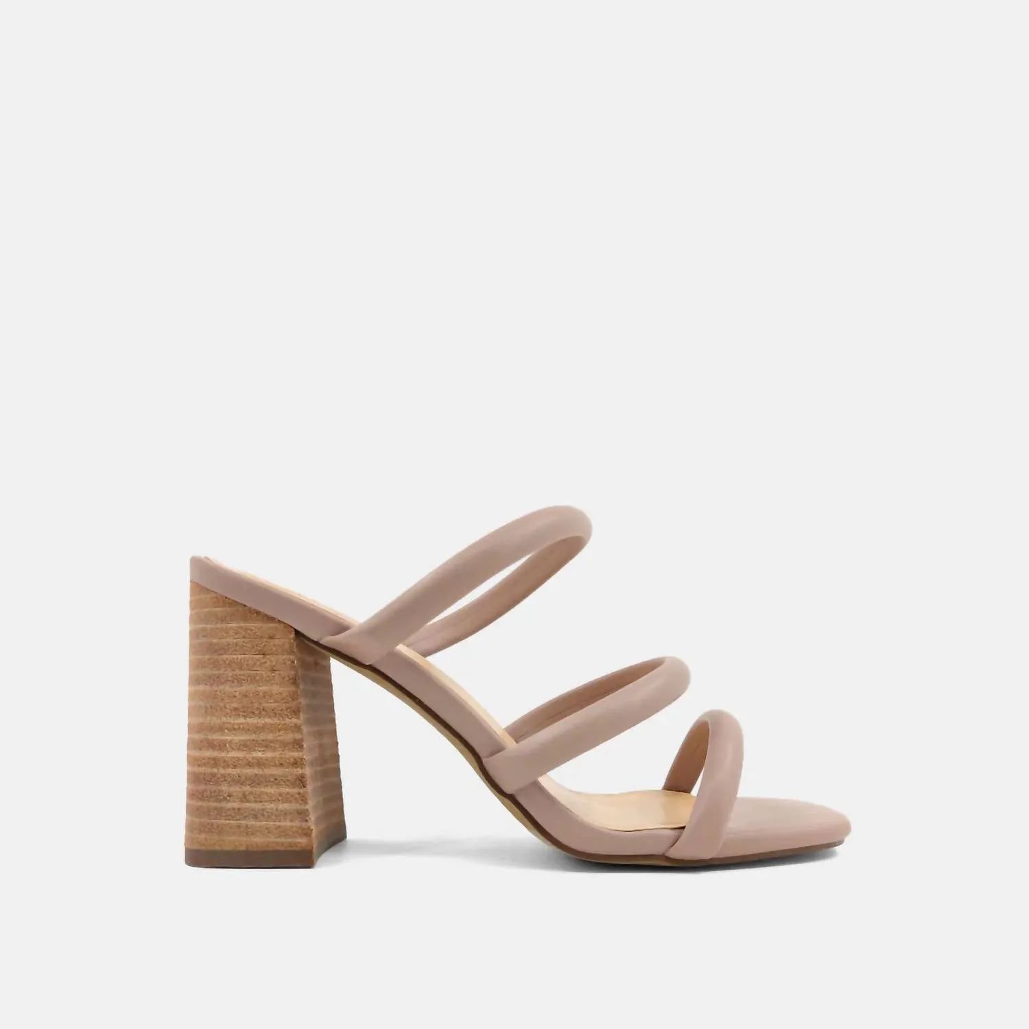 Ginger Heel Sandal In Mauve