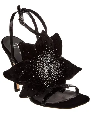 Giuseppe Zanotti Curvy 105 Velvet Sandal