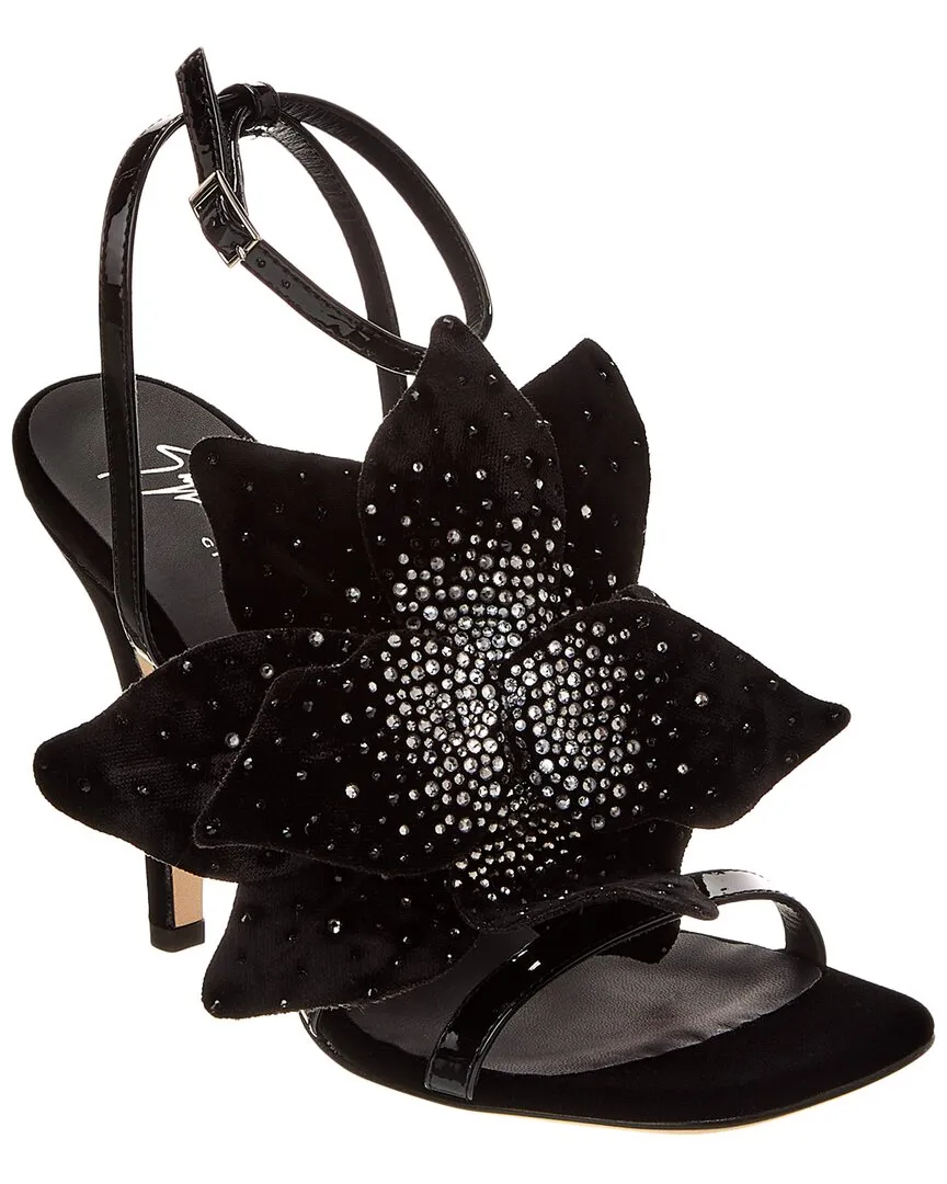 Giuseppe Zanotti Curvy 105 Velvet Sandal