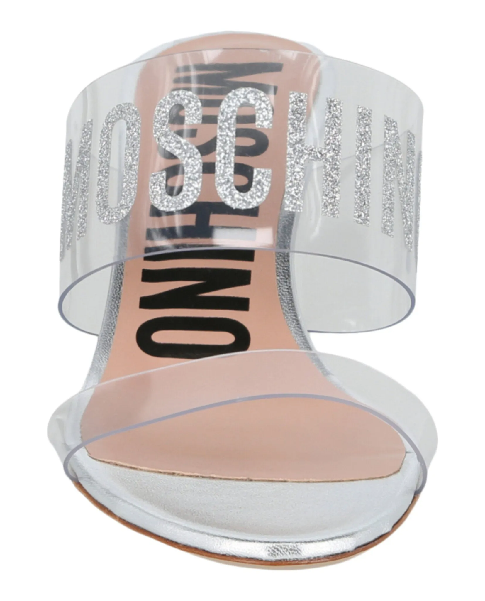 Glitter Logo Heel Sandals