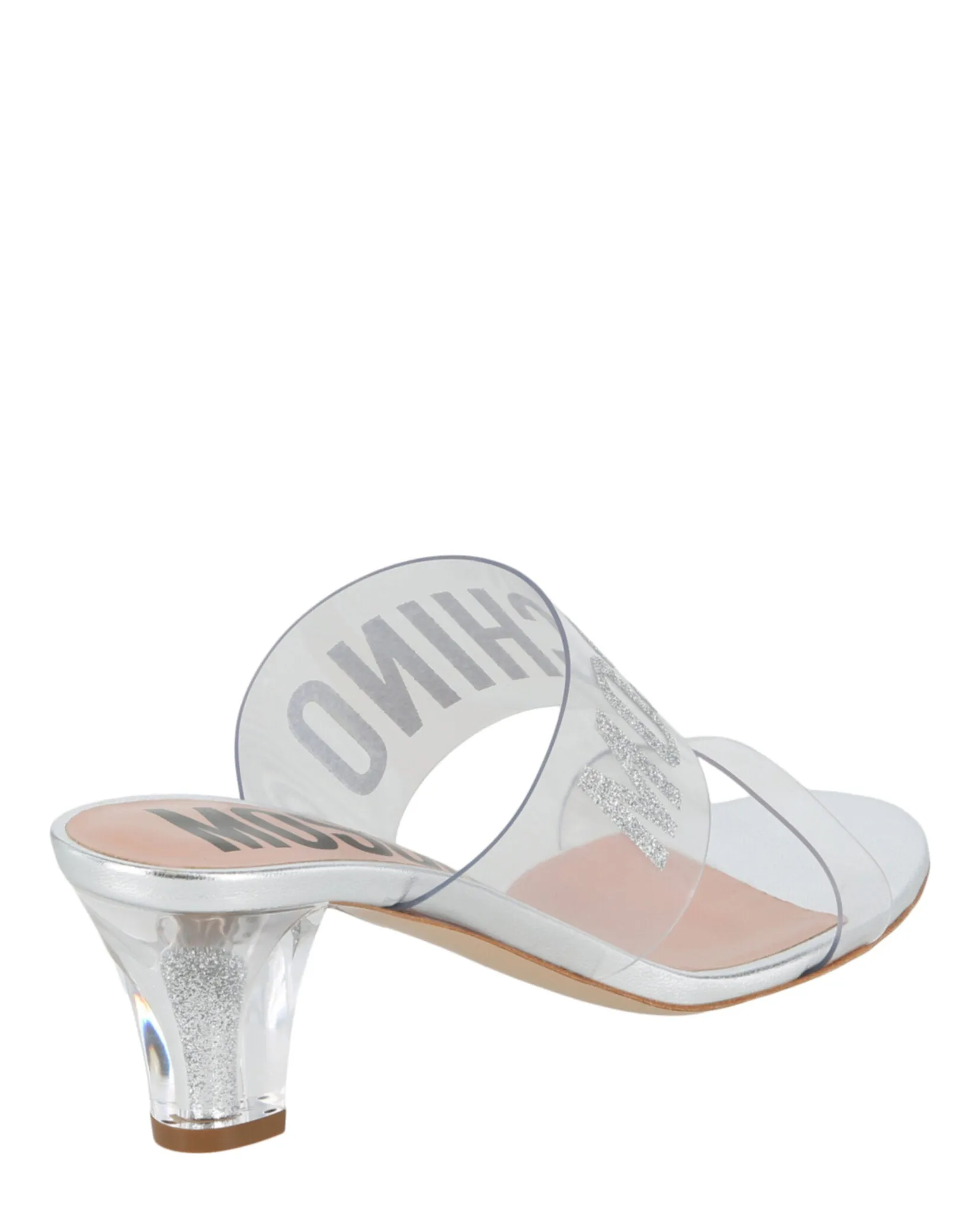 Glitter Logo Heel Sandals