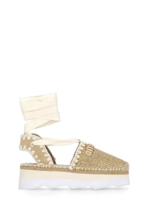 Gold Lurex Sandals