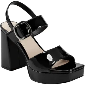 Graduate Womens Comfort Insole Faux Leather Platform Sandals