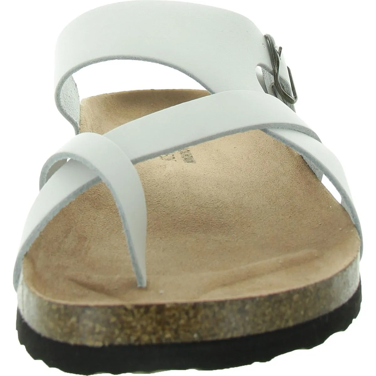 Graph Womens Strappy Manmade Slide Sandals