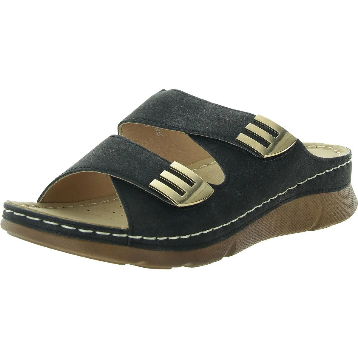 GRETCHEN Womens Laceless Nylon Slide Sandals