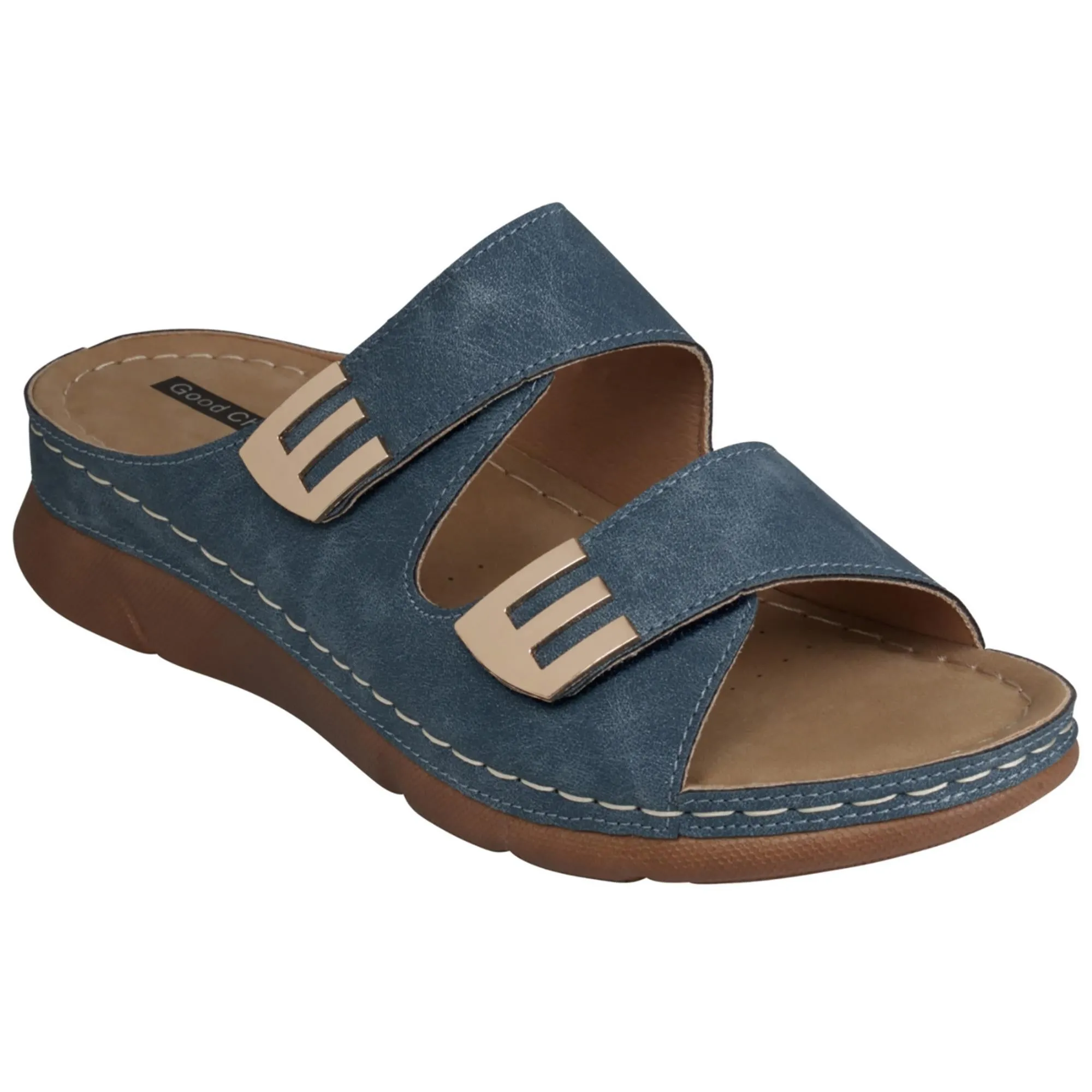 GRETCHEN Womens Laceless Nylon Slide Sandals