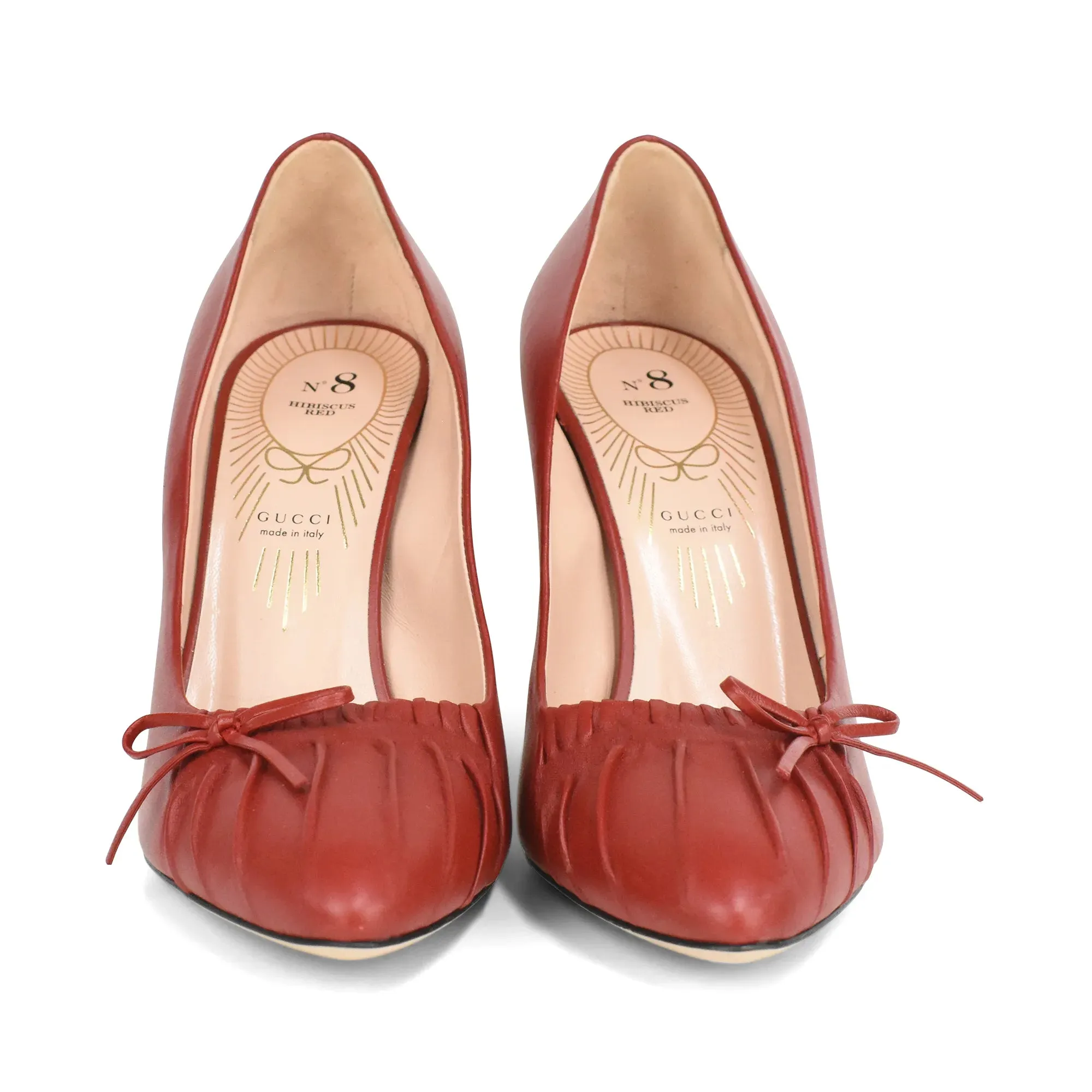 Gucci 'N8 Hibiscus Red' Pumps - Women's 38