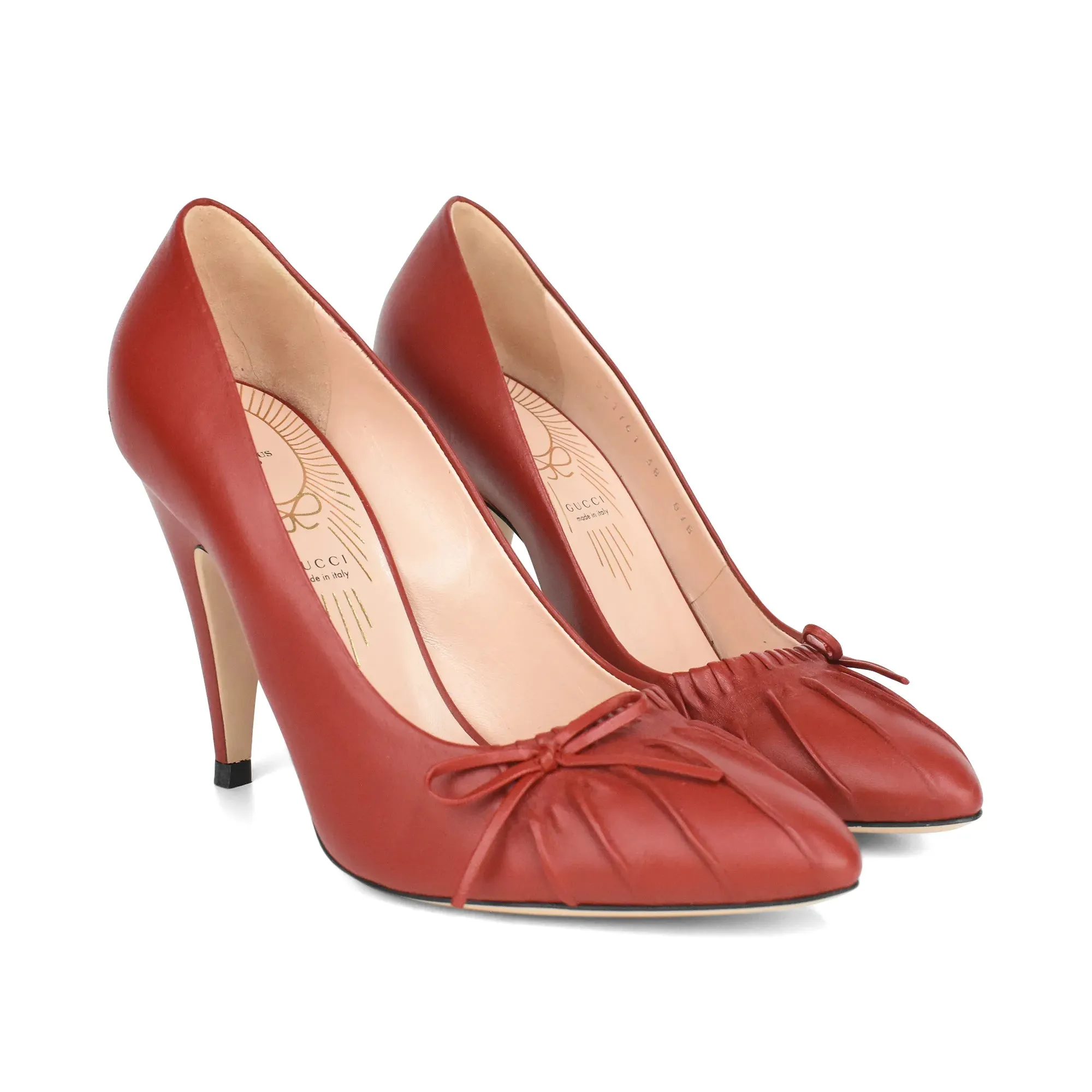 Gucci 'N8 Hibiscus Red' Pumps - Women's 38