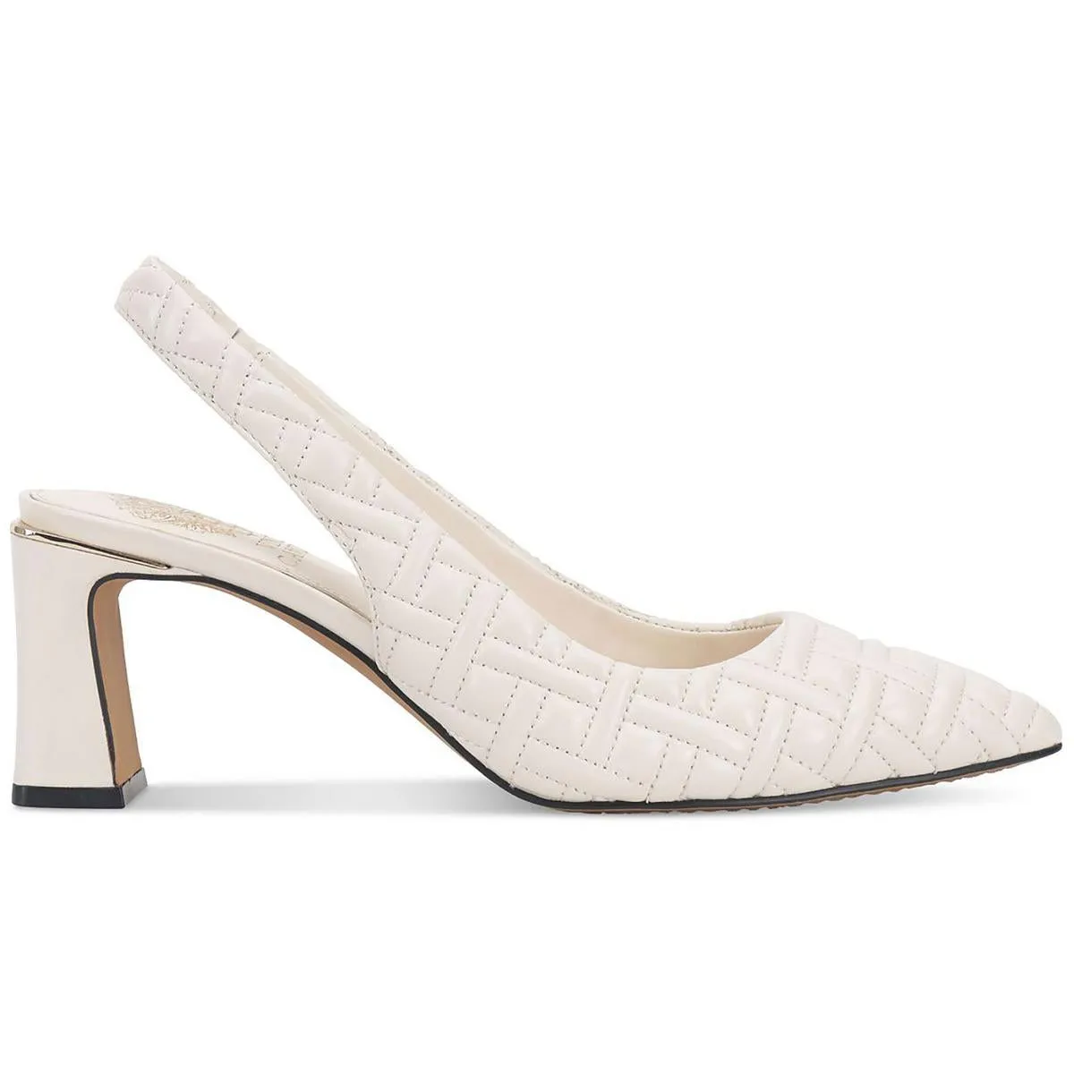 HAMDEN Womens Leather Pointed toe Slingback Heels