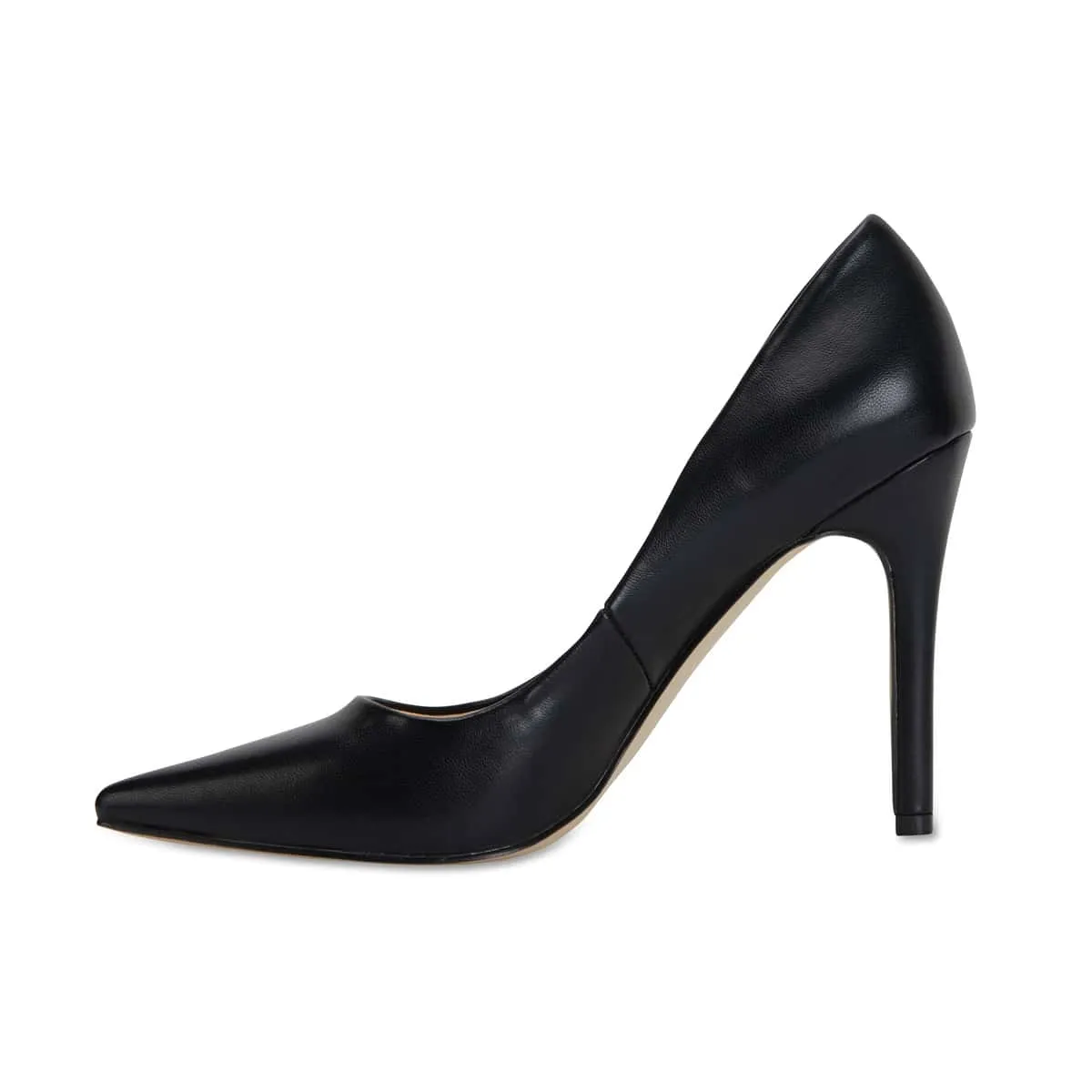 Harbour Heel in Black Smooth