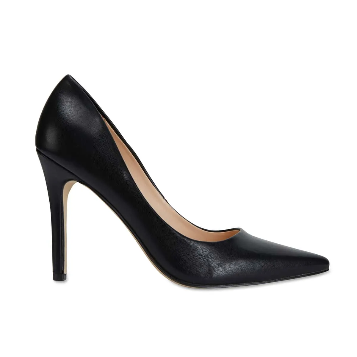 Harbour Heel in Black Smooth