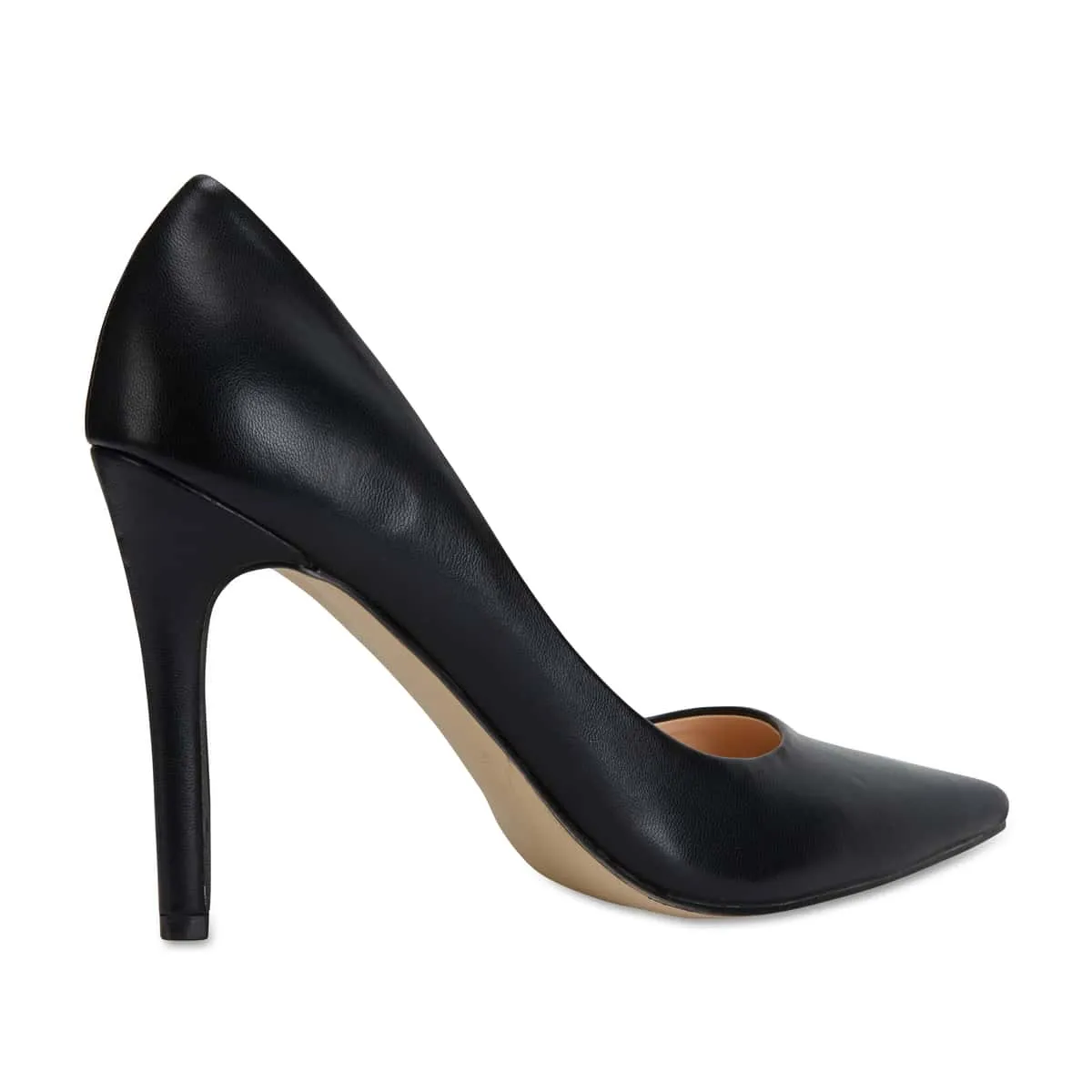 Harbour Heel in Black Smooth