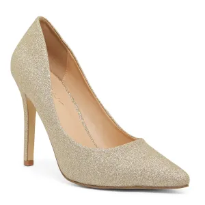 Harbour Heel in Gold Glitter
