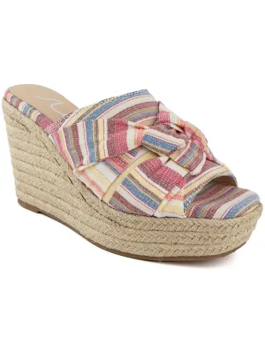 Harlem Womens Knot Front Canvas Espadrilles