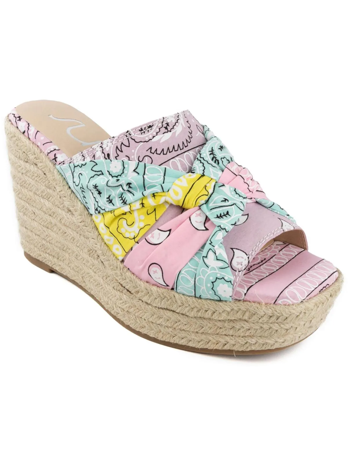 Harlem Womens Knot Front Canvas Espadrilles