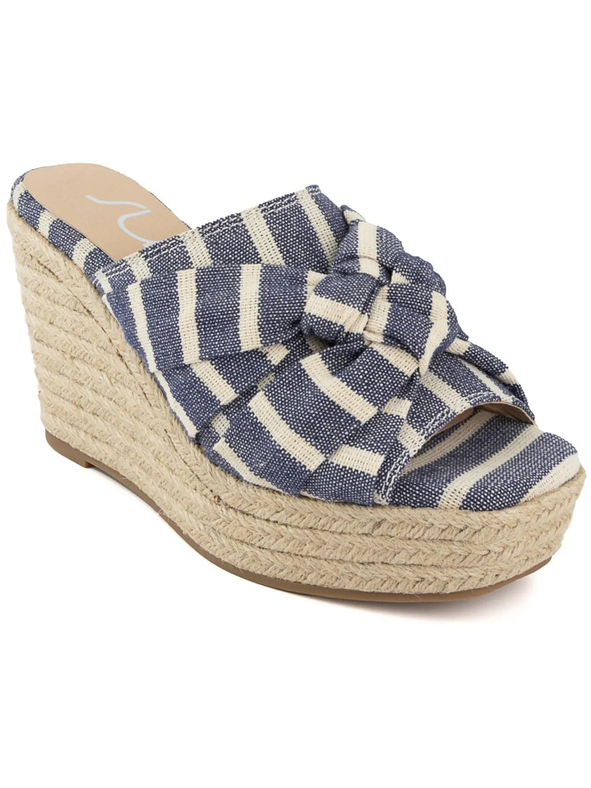 Harlem Womens Knot Front Canvas Espadrilles