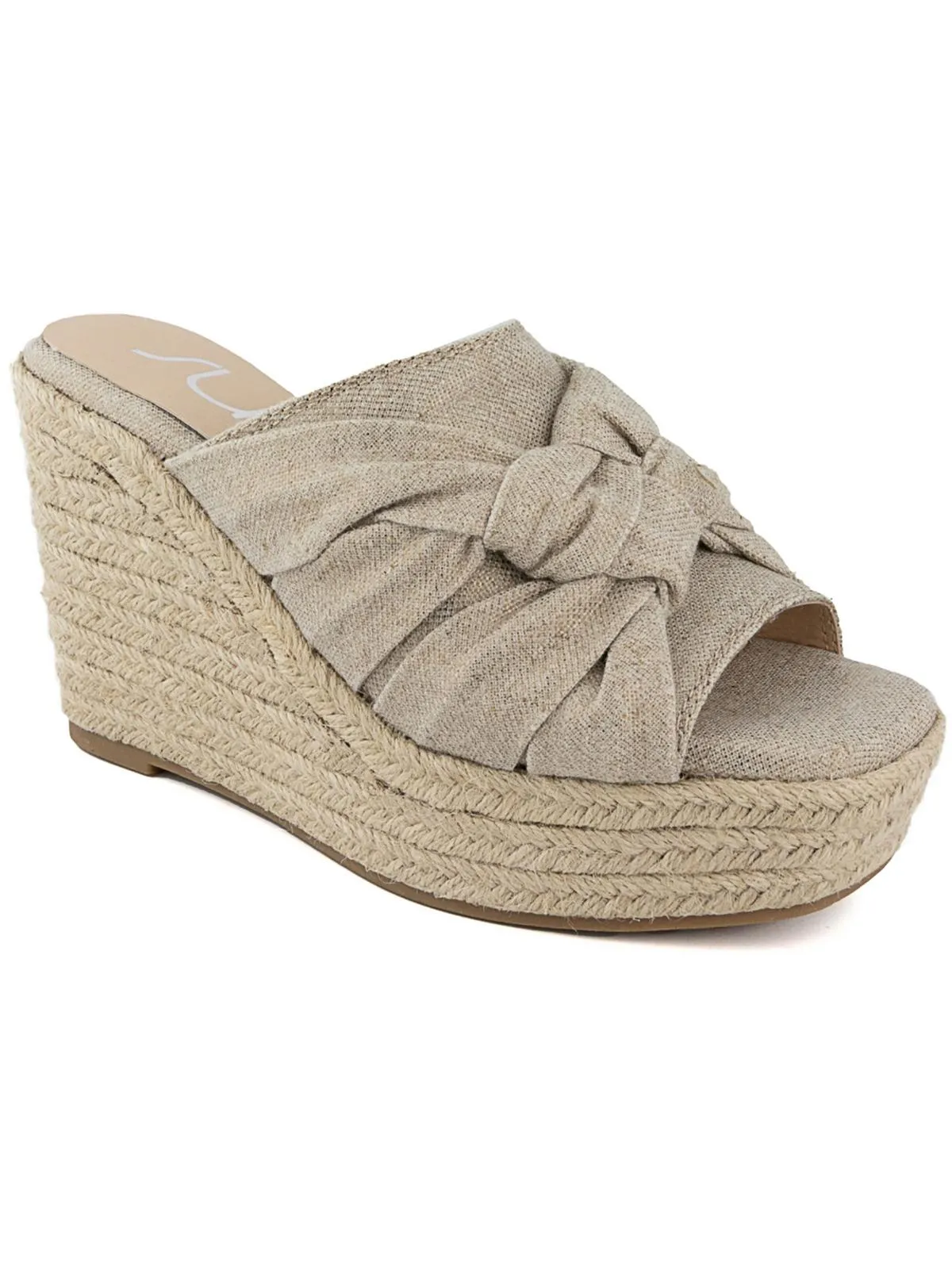 Harlem Womens Knot Front Canvas Espadrilles