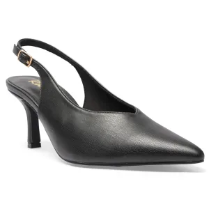 Harley Heel in Black Smooth