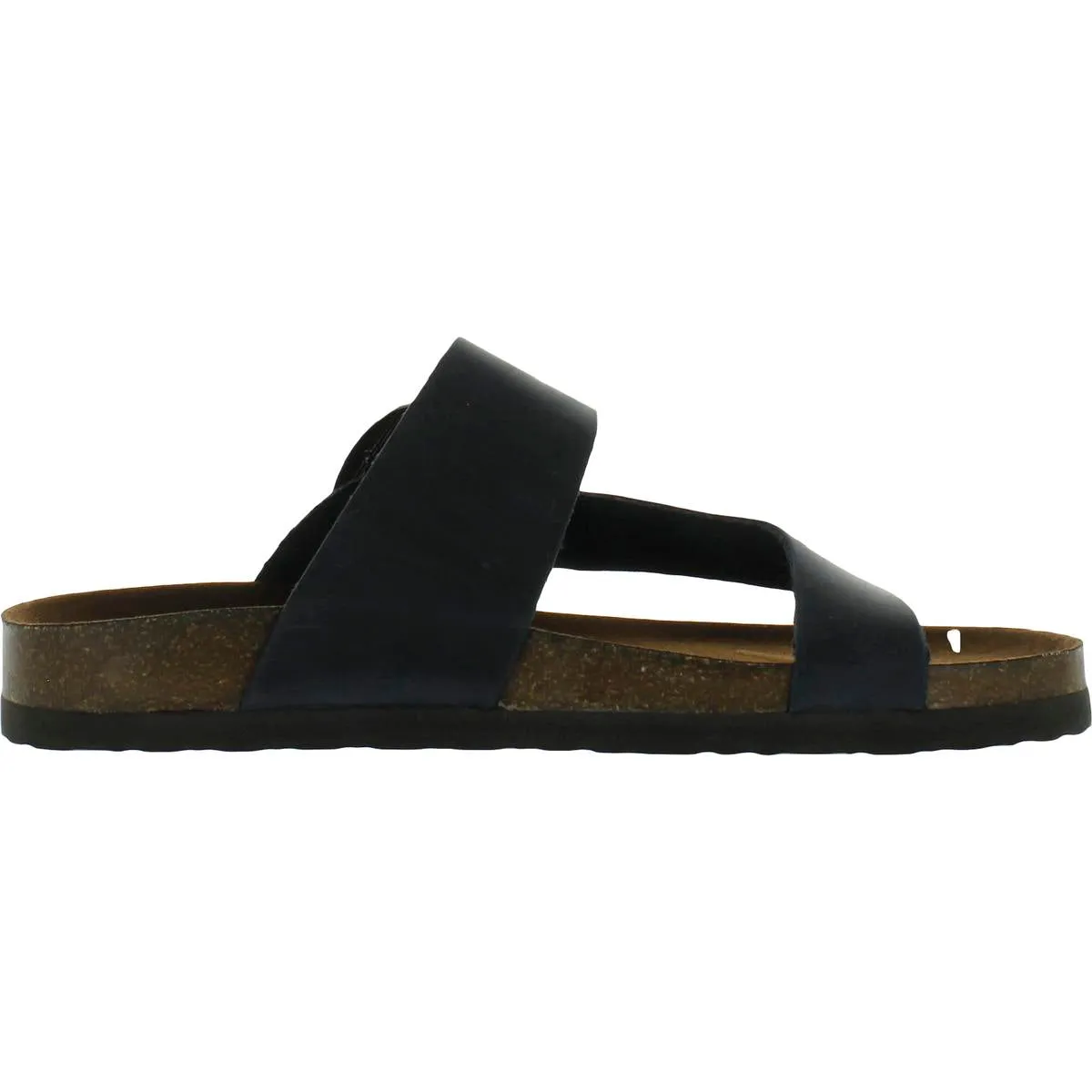 Harley Womens Buckle Slip On Footbed Sandals