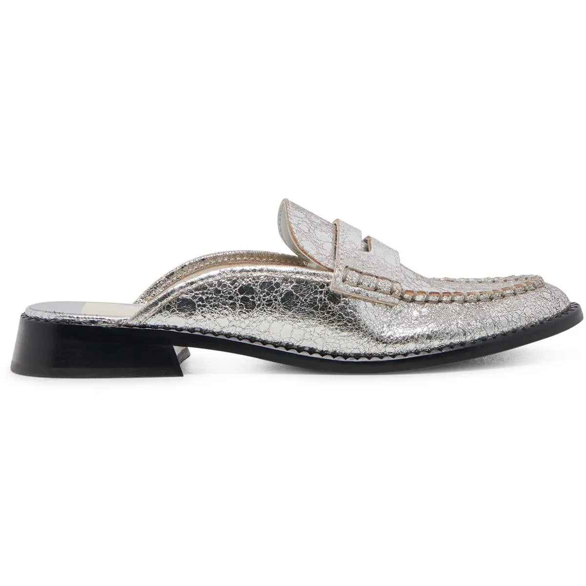 Havan Womens Metallic Leather Loafers