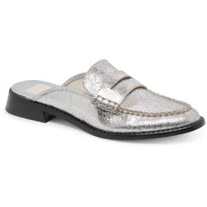 Havan Womens Metallic Leather Loafers