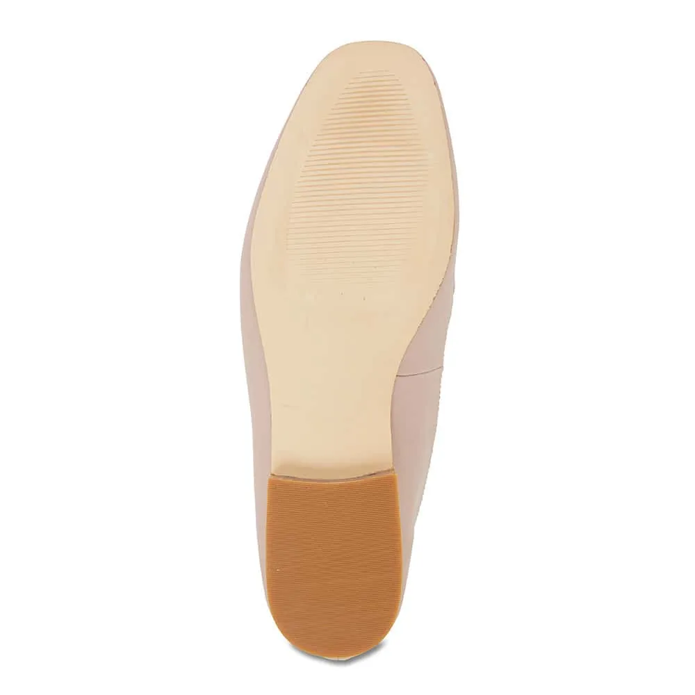 Haven Loafer in Pale Pink Leather