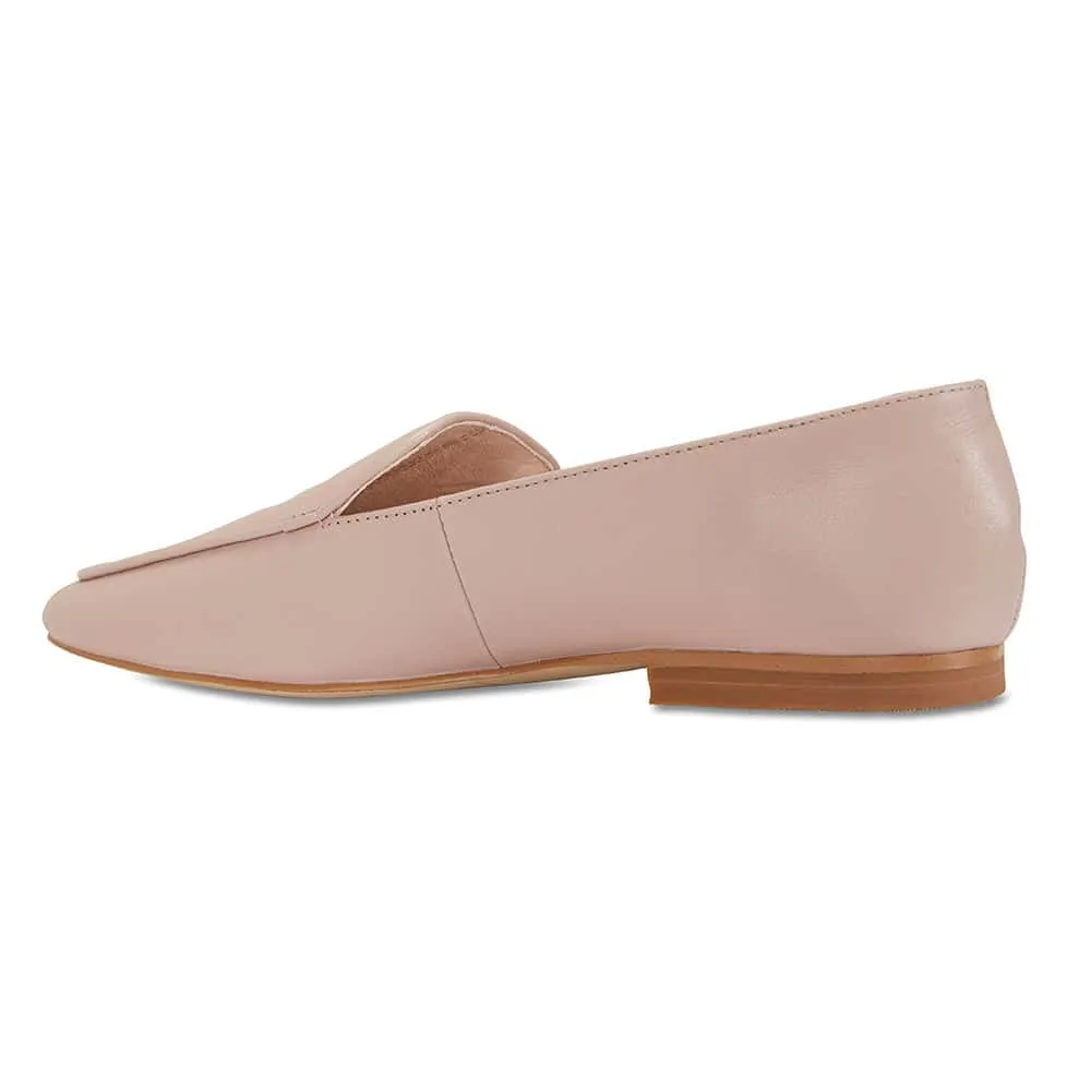 Haven Loafer in Pale Pink Leather