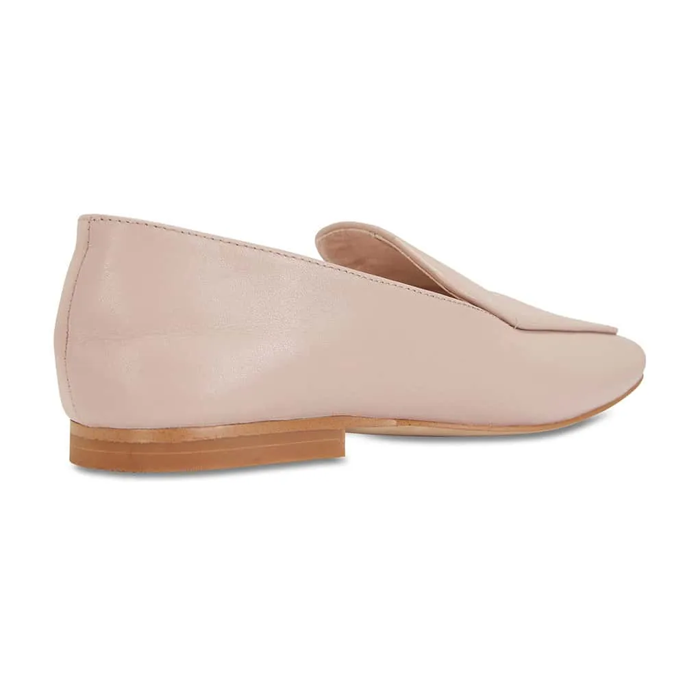 Haven Loafer in Pale Pink Leather