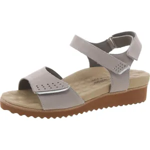 Heather Womens Adjustable Leather Slingback Sandals